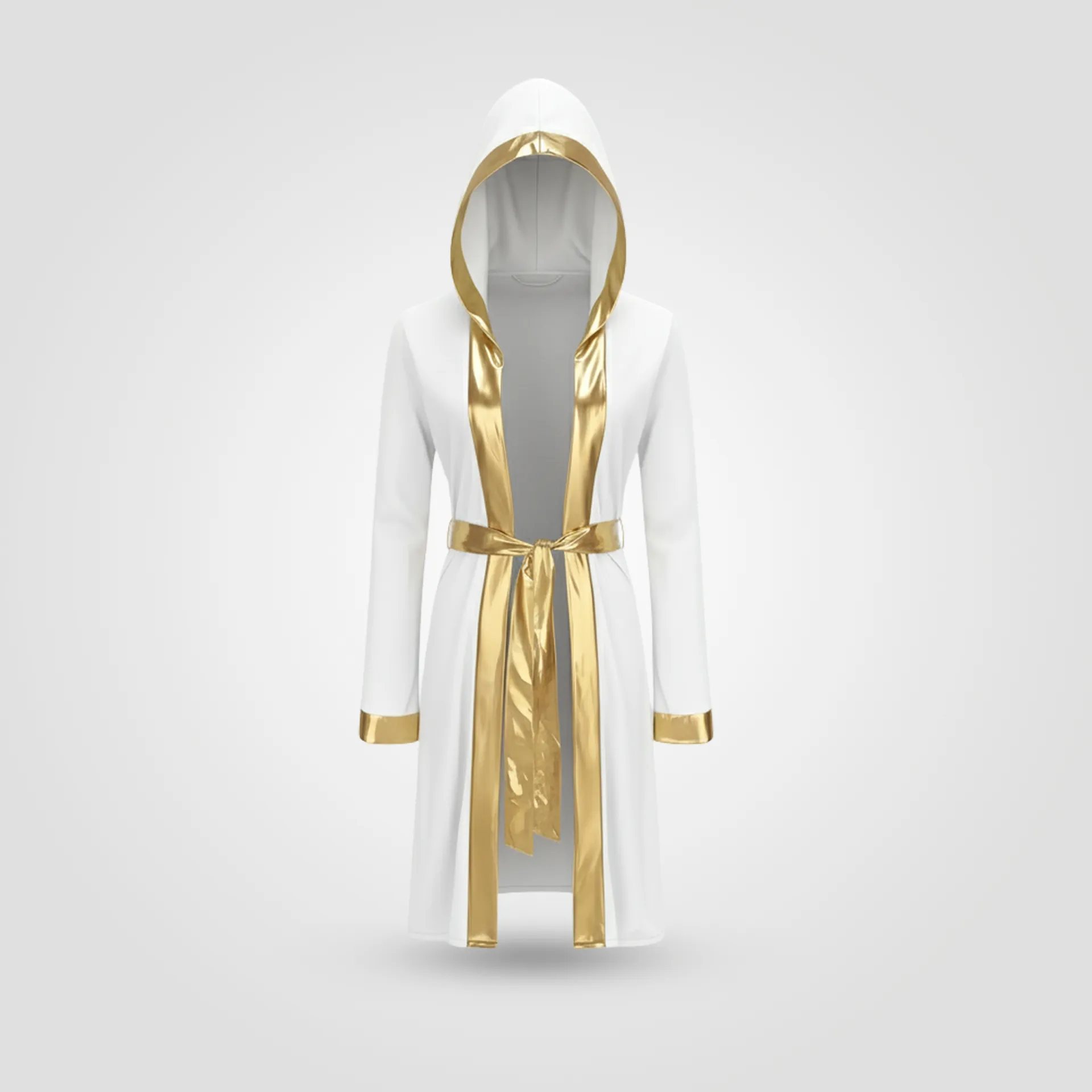 Reign Grandeur Boxing Robe White (front)