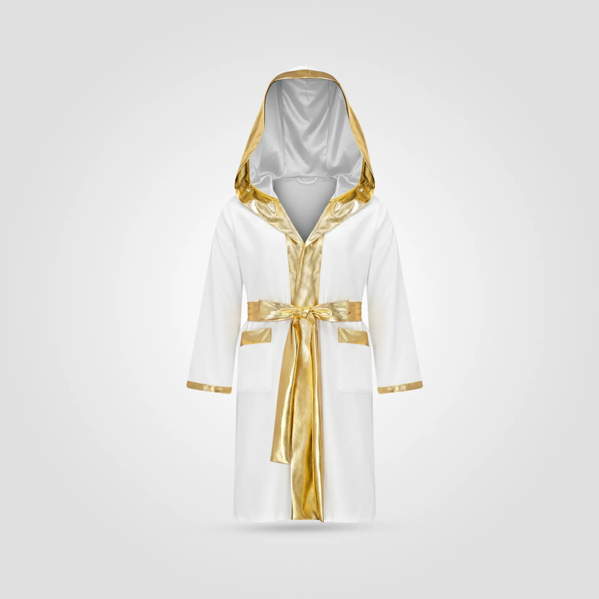 Reign Imperial Boxing Robe White (Front)