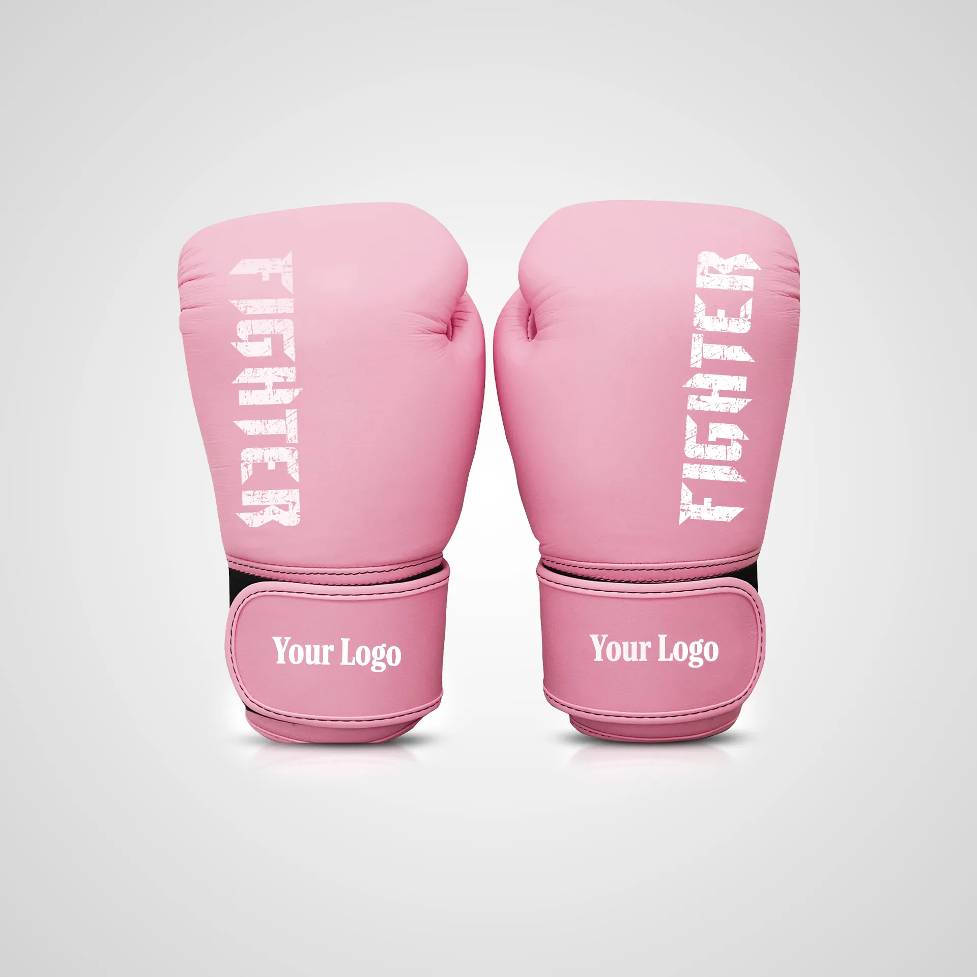 Warrior Thrust Muay Thai Gloves MT-01 Pink Front
