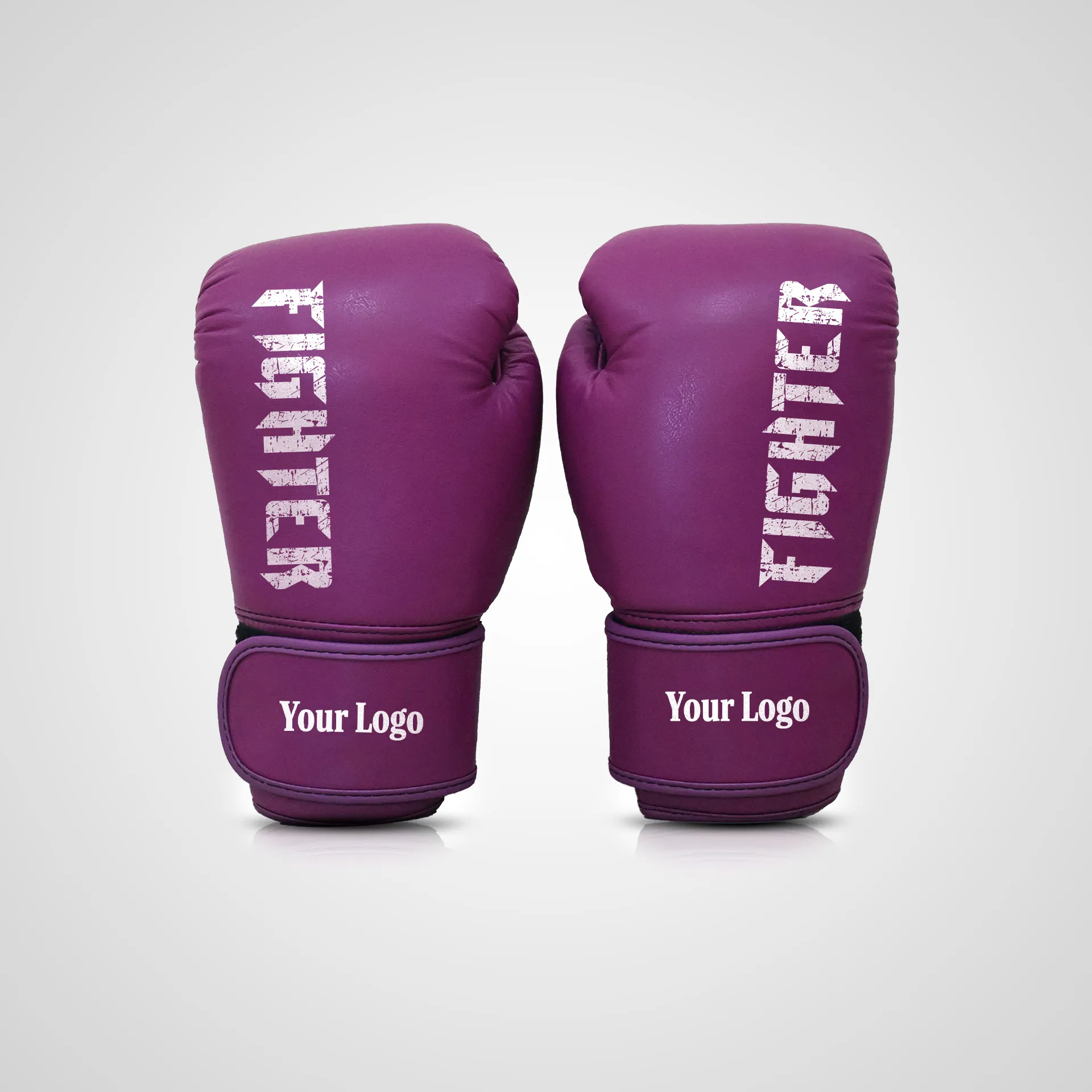 Warrior Thrust Muay Thai Gloves MT-01 Purple Front